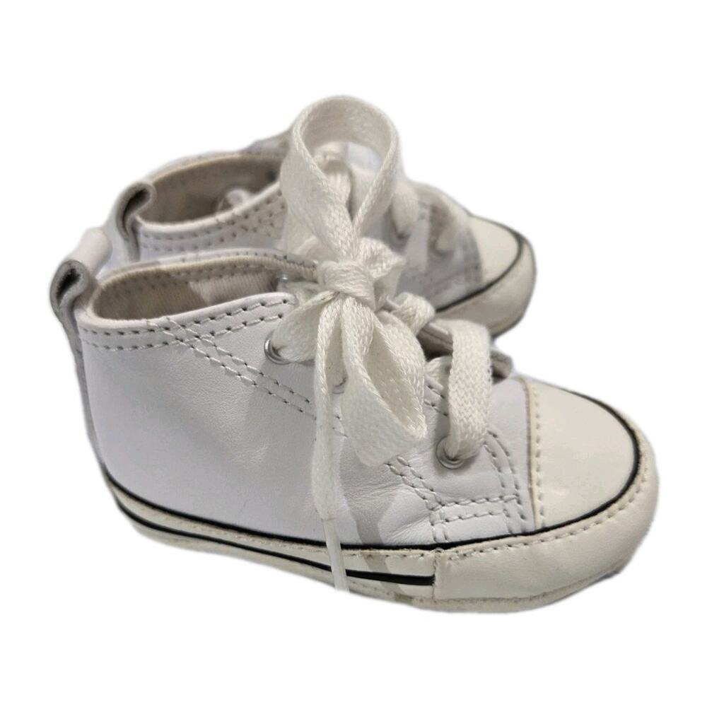 Converse Kids 1st Star Leather Baby Shoes Size 1 – Classic Sneakers